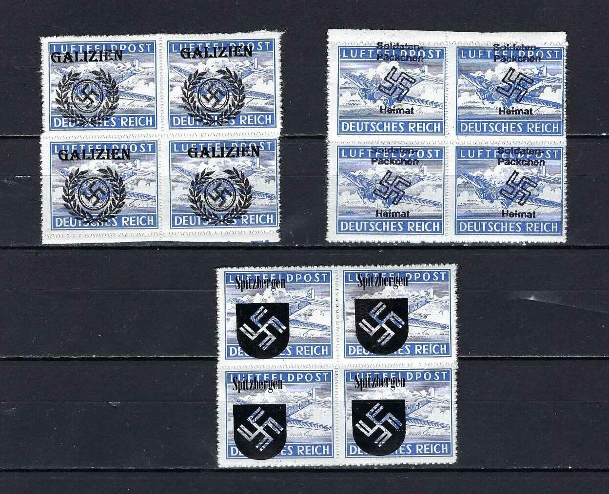 Tutti i francobolli: Luftfeldpost mit Aufdruck ** – Nuovo e nell'imballaggio originale da Lindau venduto da Rickie123