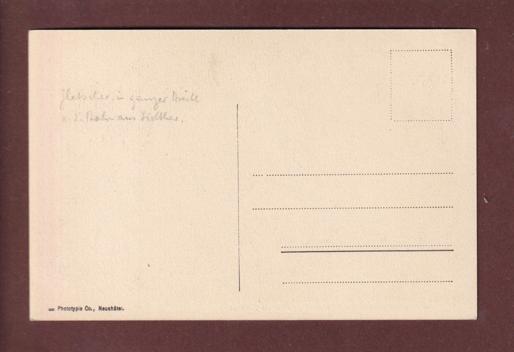 Cartoline postali: WEISSHORN - Glacier de Bies – Usato da Pully venduto da nicecards 1