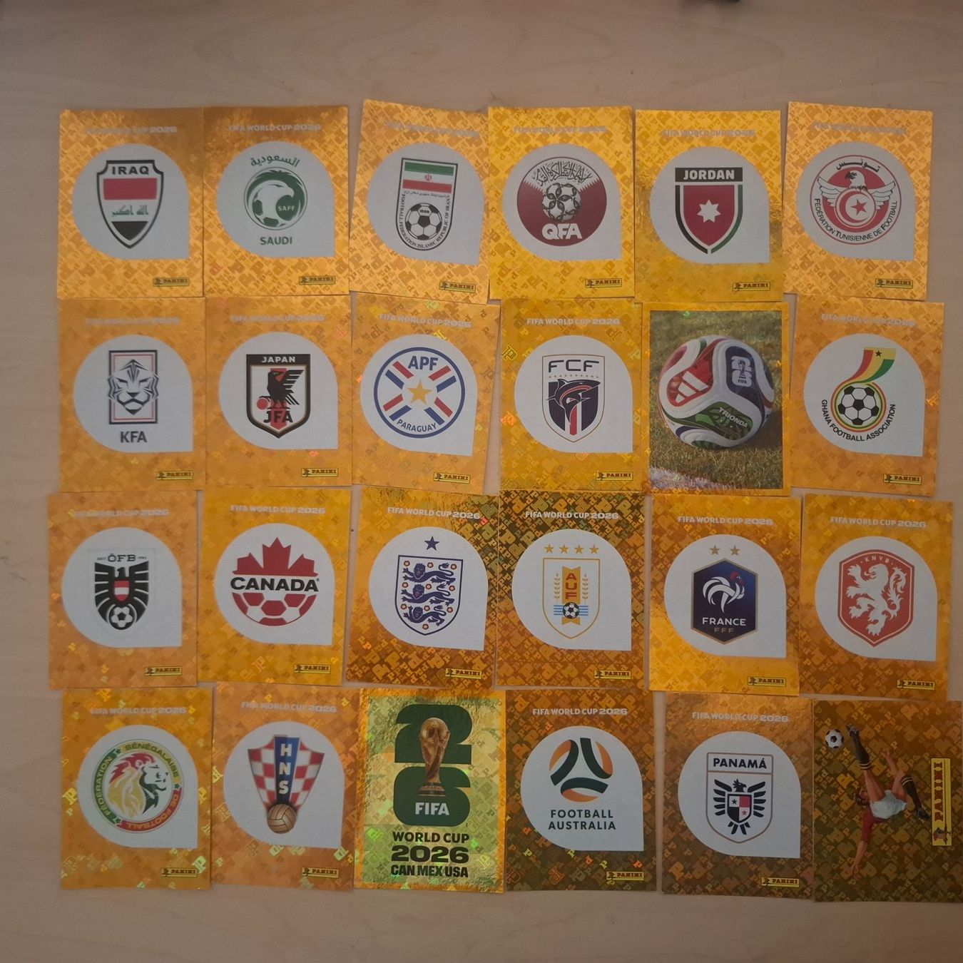 Panini Cartes à collectionner: WM 2026 24x Golden Sticker – D'occasion à Wittenbach par mic_9nfh