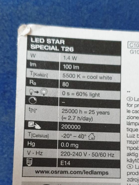 Osram Lampade: E14 LED Leuchtmittel – Nuovo e nell'imballaggio originale da Schönenwerd venduto da Schleuni01 2