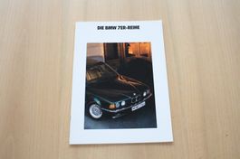 BMW 7er Prospekt E 32 Prospekt 2/1990