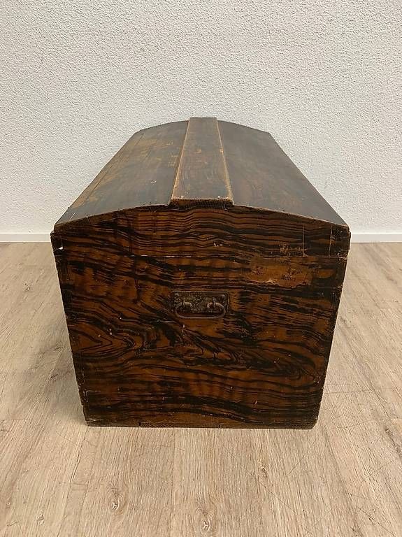 Cassapanche: Antike Biedermeier Truhe mit Fladermalerei – Usato da Obernau venduto da Arche_Noah_Brocki 6