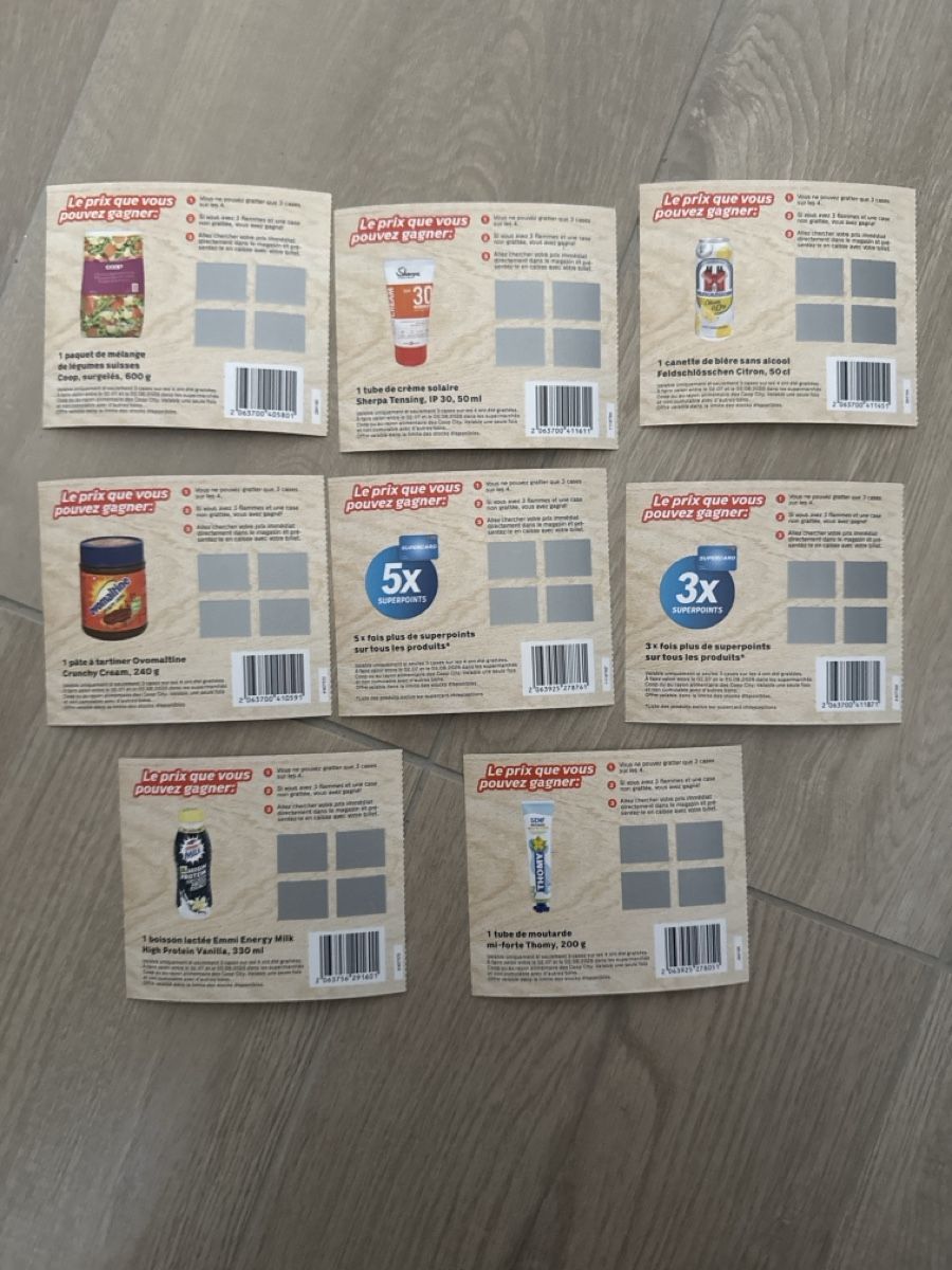 Bons: Jeu grill & win coop  – Neuf avec emballage d'origine à Eclepens par Marcopollooo