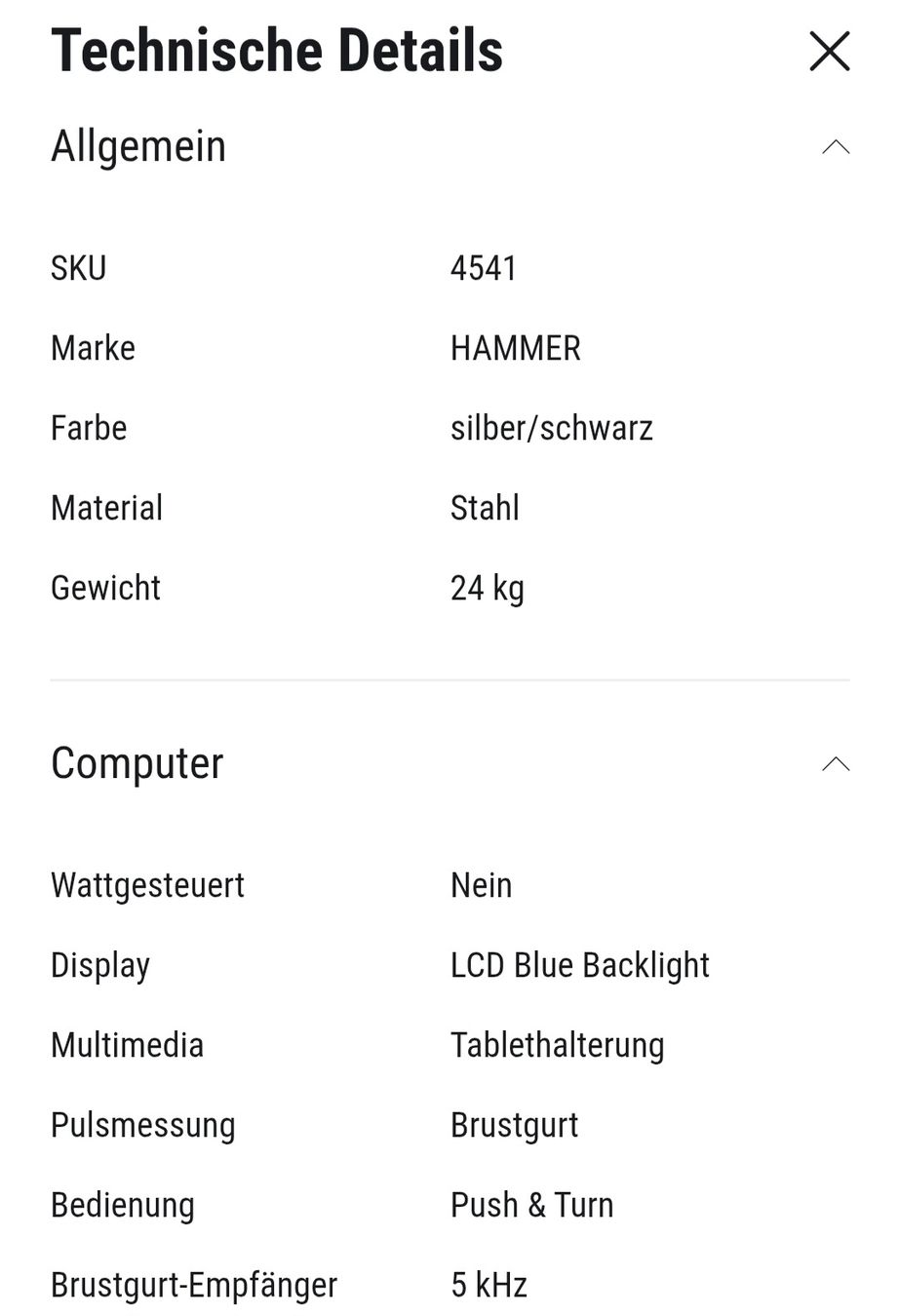 Hometrainer: Rudergerät Hammer Pro Force – Usato da Frauenfeld venduto da Solomillo 3