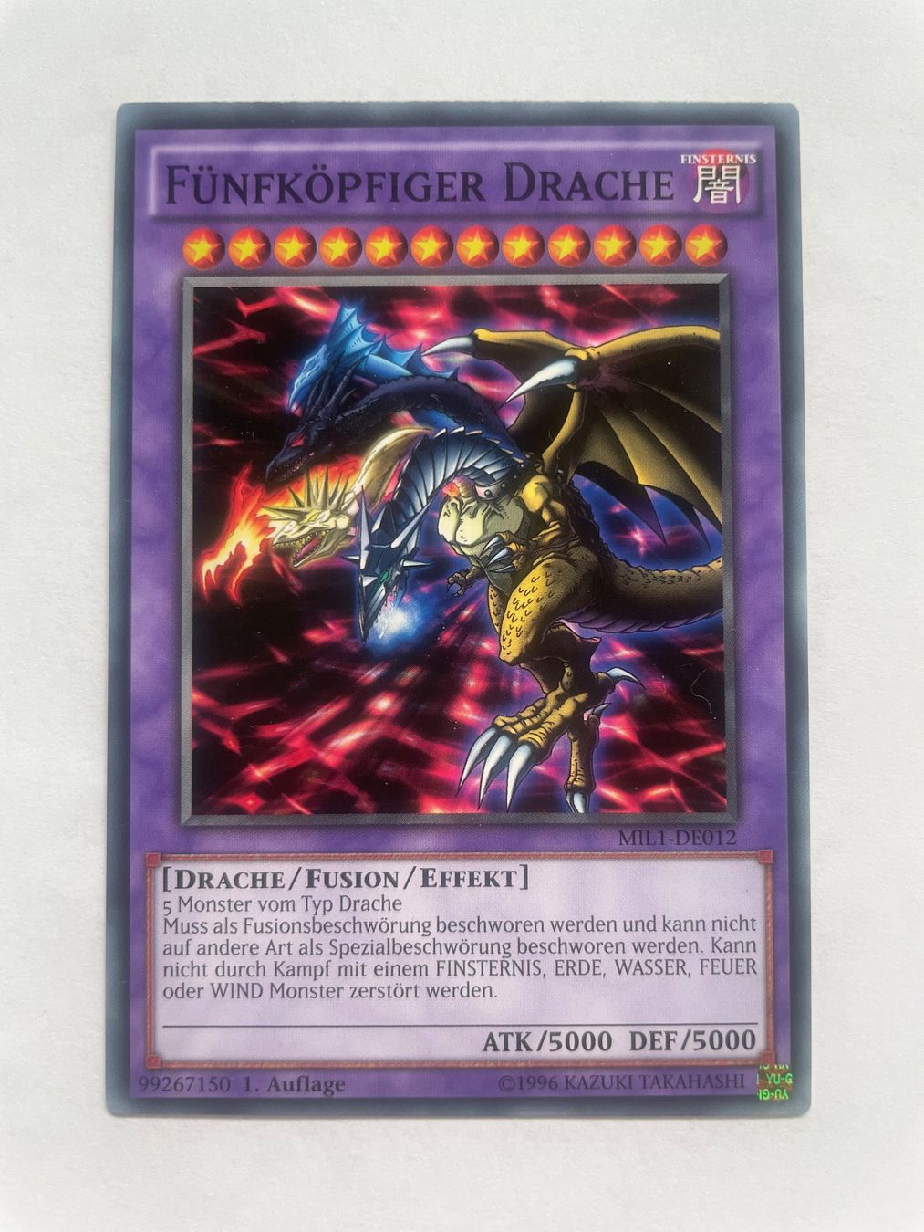 Yugioh Carte collezionabili: YuGiOh Fünfköpfiger Drache – Usato da Altstätten SG venduto da ChangeMaker