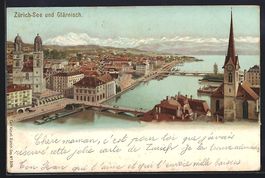 Litho Zürich, Zürich-See und Glärnisc
