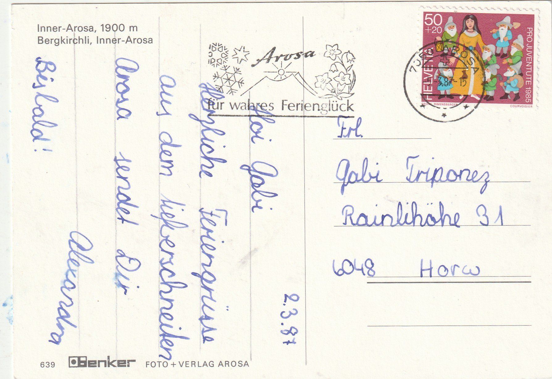 Cartoline postali: Arosa MBK – Usato da Lumbrein venduto da made02 1