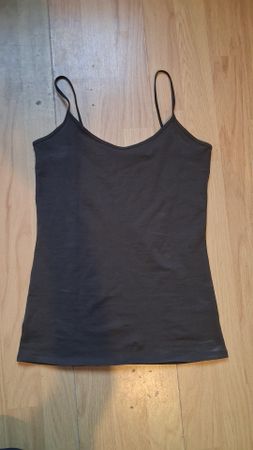 Damen Trägertop schwarz schlicht guter Zustand