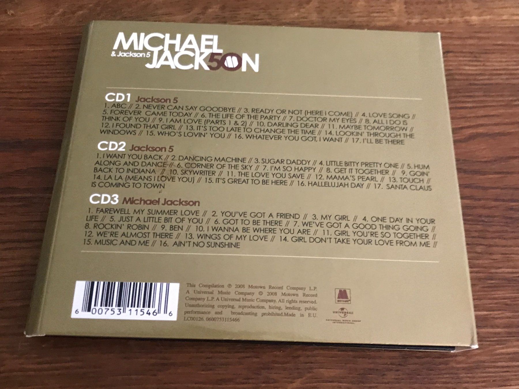CD: MICHAEL JACKSON & JACKSON 5 - The Motown Years - 3CD – Usato da Buchs AG venduto da Archie 3