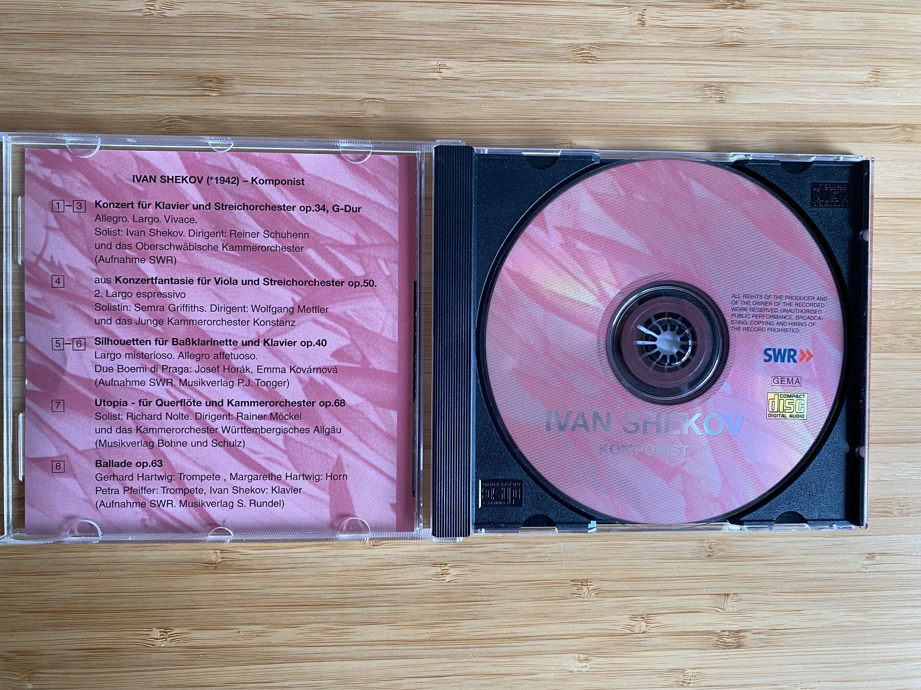 CD: Ivan Shekov – Nuovo (secondo la descrizione) da Zürich venduto da Wim-Broccoli 2