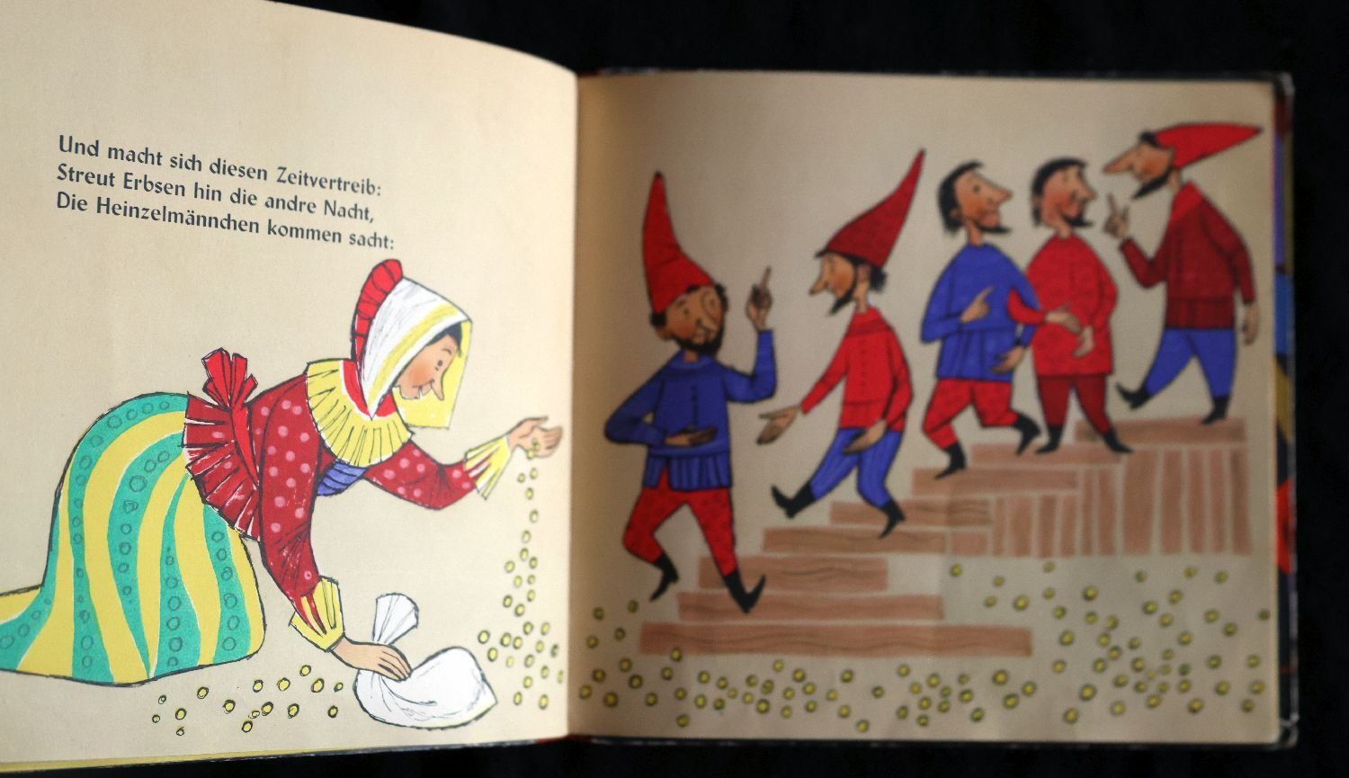 Libri: Die Heinzelmännchen. Ill: Joh. Grüger. Text: August Kopisch – Usato da Gutenswil venduto da Optico 5