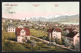 Männedorf, Ortspanorama mit Murtschenst