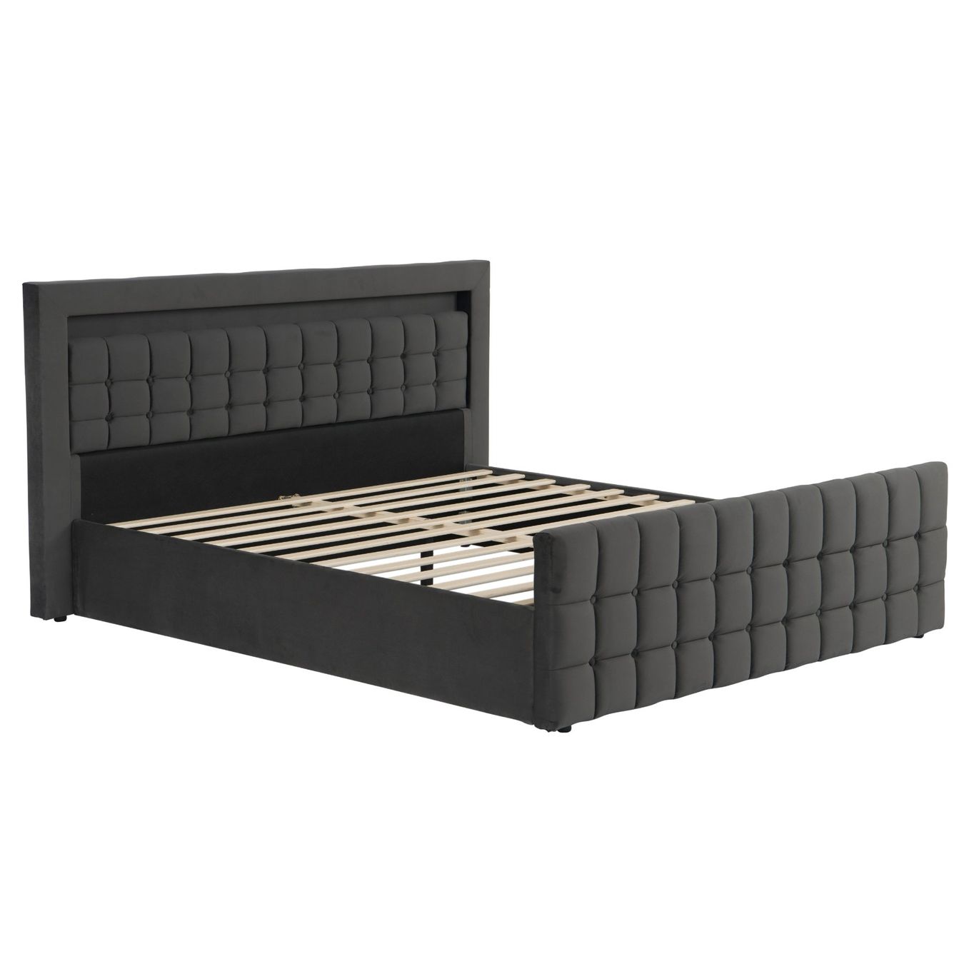 Betten: Polsterbett 180 x 200 cm anthrazit – Neu und originalverpackt aus Zug von Cheap-Shop 2