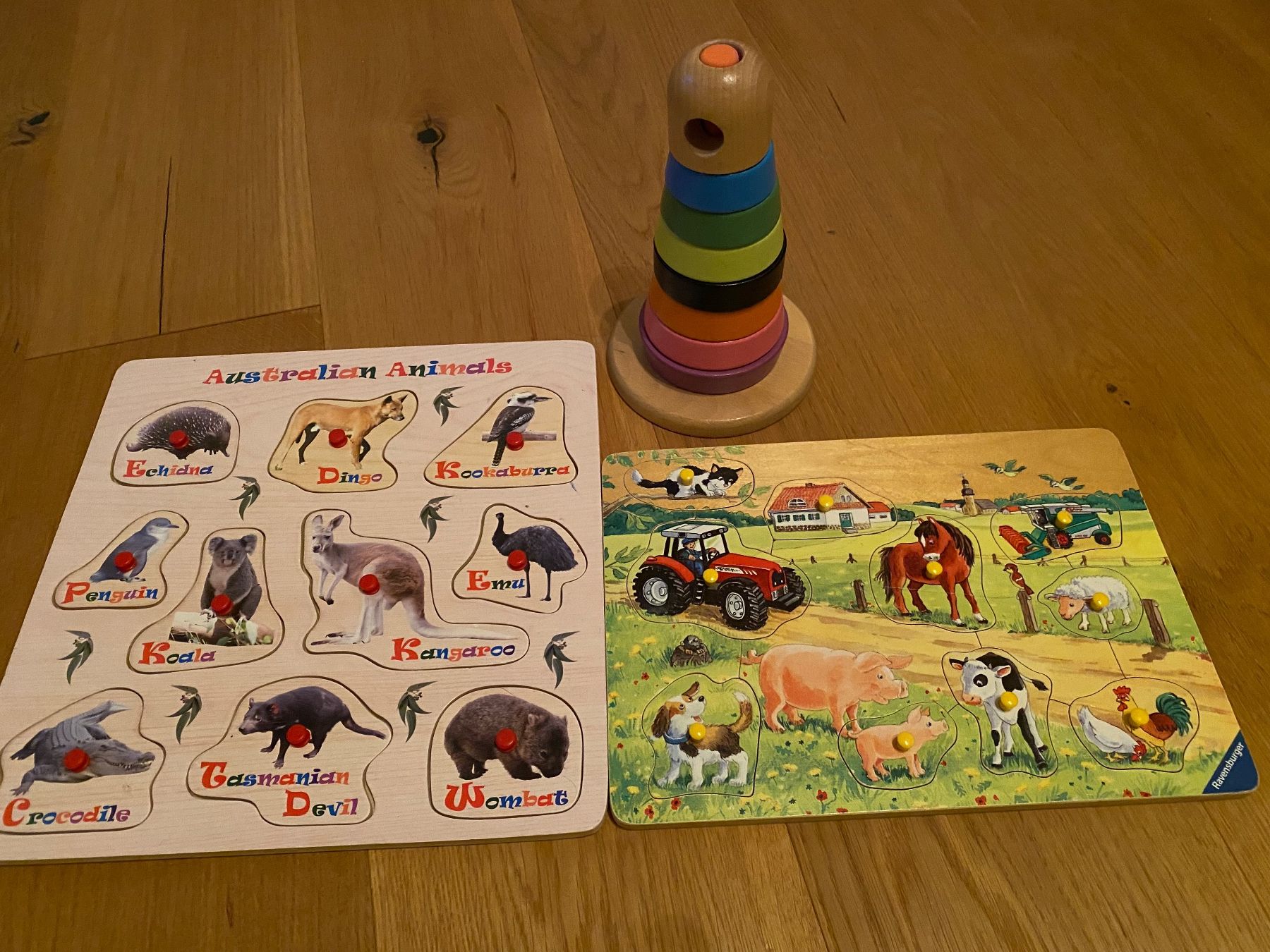 Giocattoli: Holz-Steckturm & Puzzles Kleinkind – Usato da Windisch venduto da stingray123