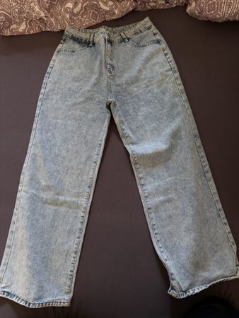 Coole Mom Jeans im Stone-Wash-Look, Grösse 38