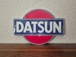 Emailschild Datsun Auto Werkstatt Logo Japan Emaille Schild