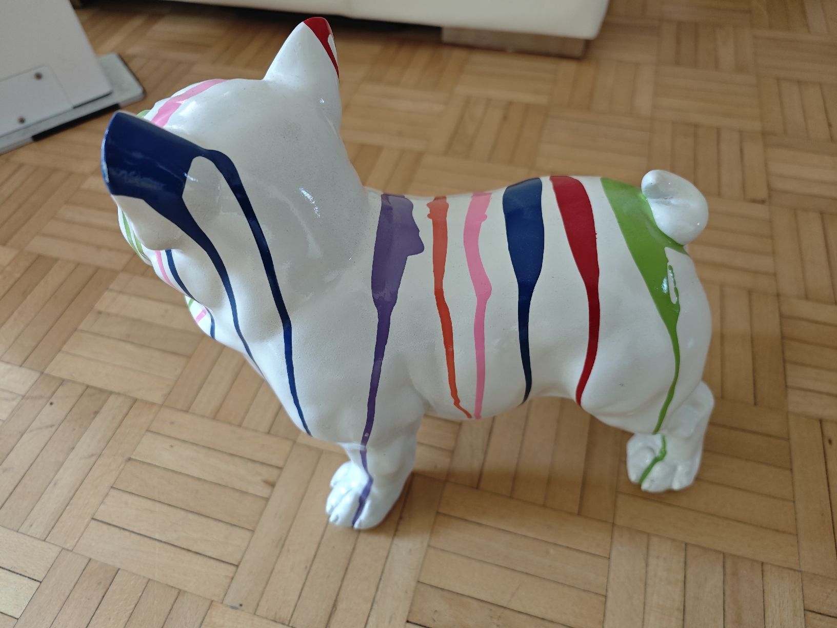 Statuette: Bunte Bulldogge Dekofigur – Usato da Meilen venduto da Kaiapoi 2
