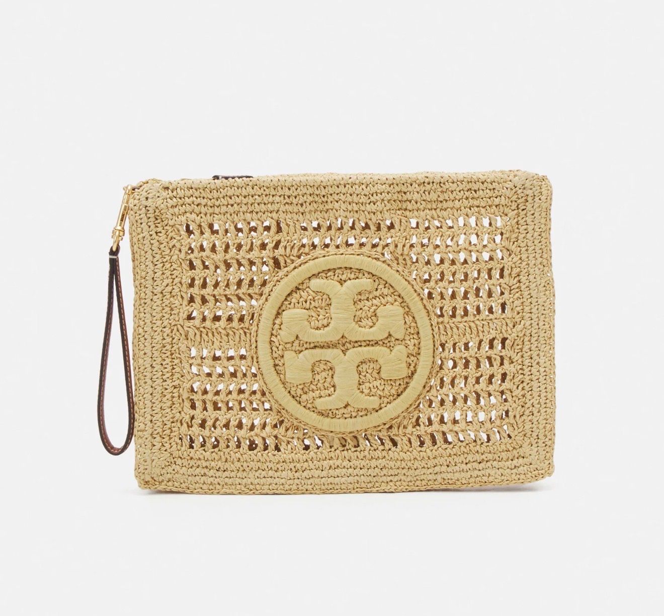 Tory Burch Borse da donna: TORY BURCH ELLA POUCH - CLUTCH - NATURAL – Nuovo e nell'imballaggio originale da Oberaach venduto da Dandy2021