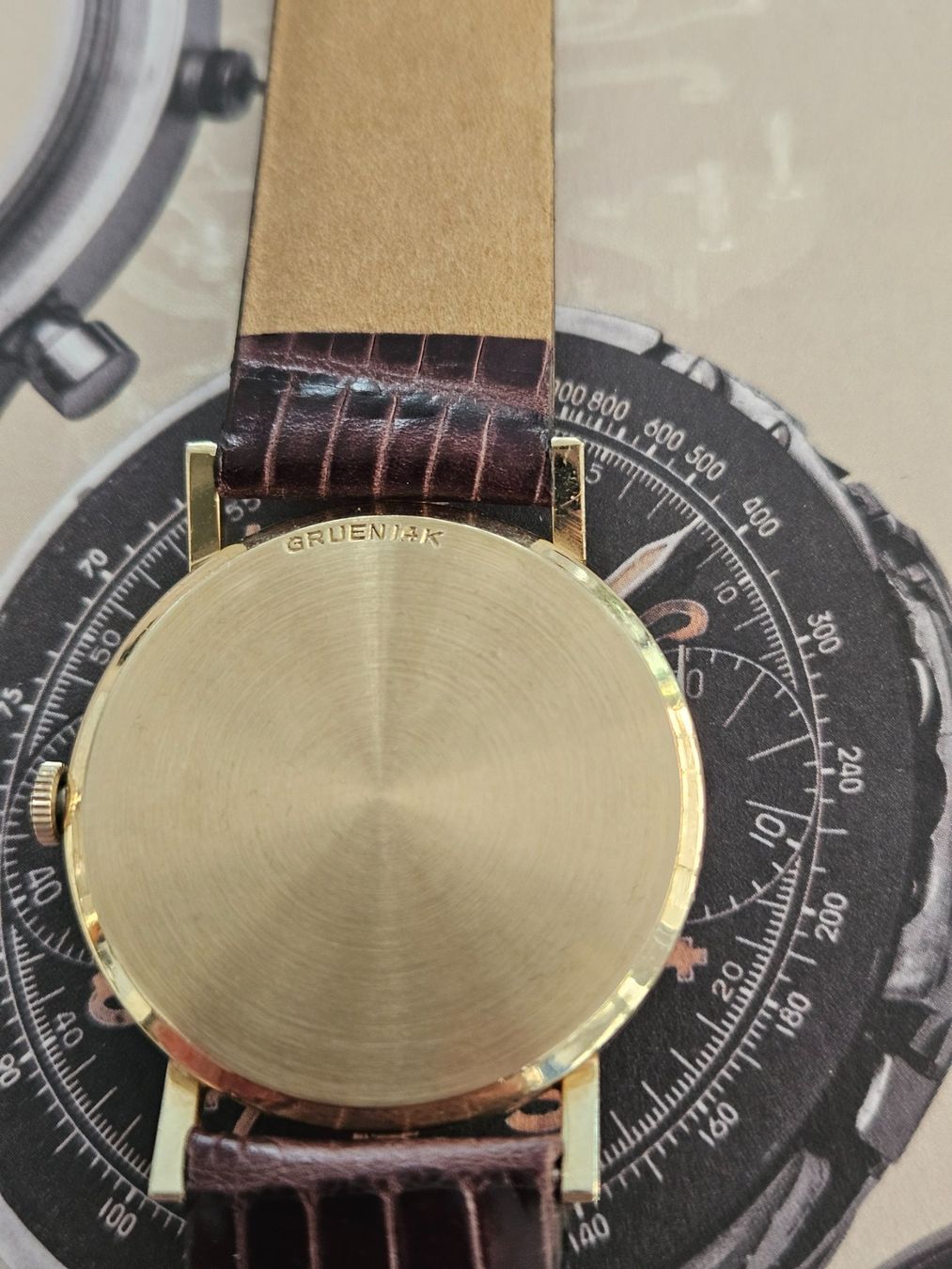 Orologi: Wunderschöne GRUEN PRECISION "James Bond", cal. 415R, 14ct. – Usato da Glattpark(Opfikon) venduto da Cuoreviglia 1