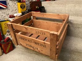 Vintage Holz Kiste Landolt Wine Zürich