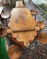 Rarität: Wunderschöner, antiker Salontisch mit Blasebalg