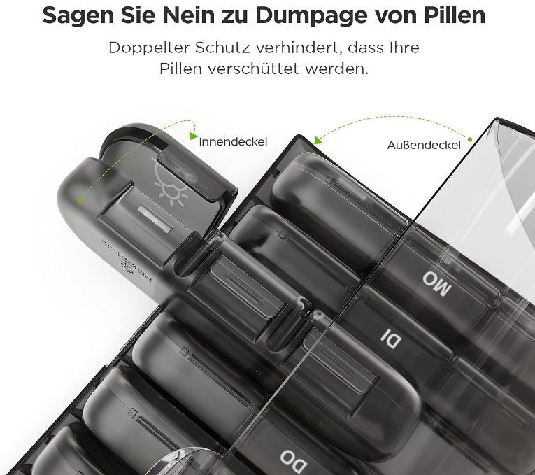 Altro in Cosmetici & Cura: Tablettenbox 7 Tage Morgens Mittags Abends – Nuovo (secondo la descrizione) da Thun venduto da onlino 2