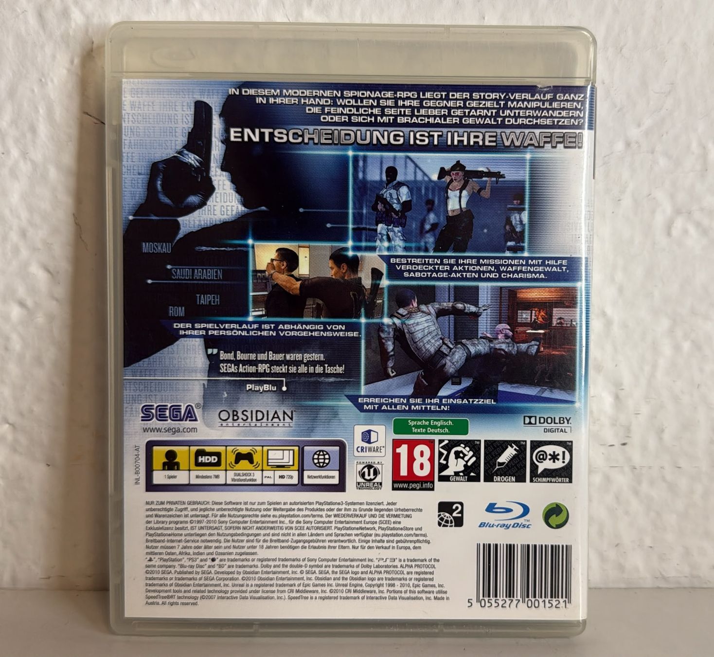 Spiele: Alpha Protocol Sega PS3 Spiel Rollenspiel komplett – Gebraucht aus Ehrendingen von lax21 1