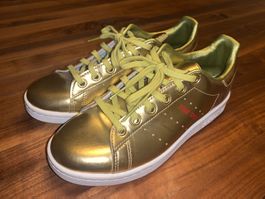 adidas stan smith gold