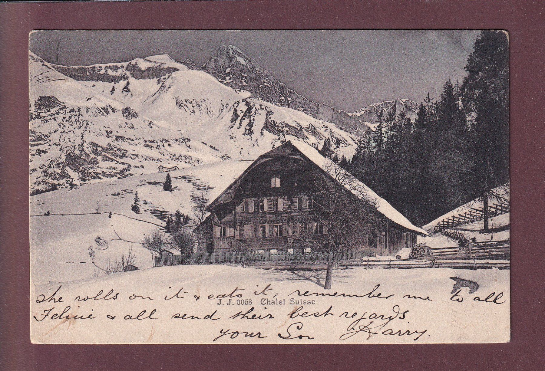 Cartes postales: CHALET SUISSE - 1906 – D'occasion à Pully par nicecards
