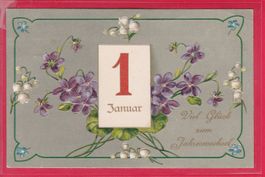 PRÄGEKARTE, VIEL GLÜCK ZUM JAHRESWECHEL, 30.12.1910