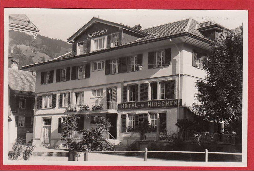 Cartoline postali: LENK HOTEL HIRSCHEN – Usato da Grüningen venduto da Kartenlaube