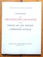 Blondel – Origines de Lausanne – Cathédrale – EO