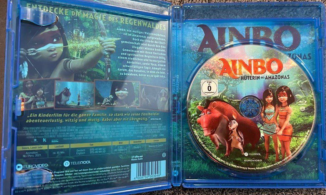 Tutti i DVDs: Ainbo - Hüterin des Amazonas Blu-ray Disc – Usato da Beringen venduto da Mantafisch1 3