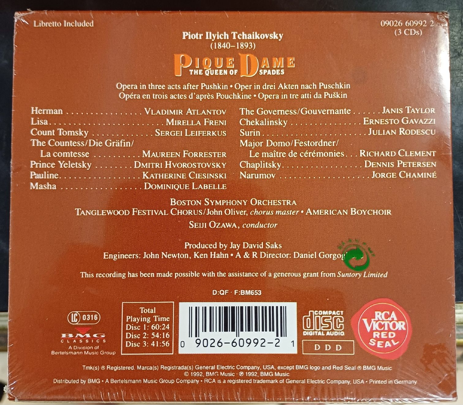 CD: Tchaikovsky Pique Dame 3 CD's – Nuovo e nell'imballaggio originale da Merenschwand venduto da Brockinell 1