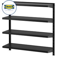 IKEA BROR Wandregal 88x30x90 schwarz NEU/OVP 79571855