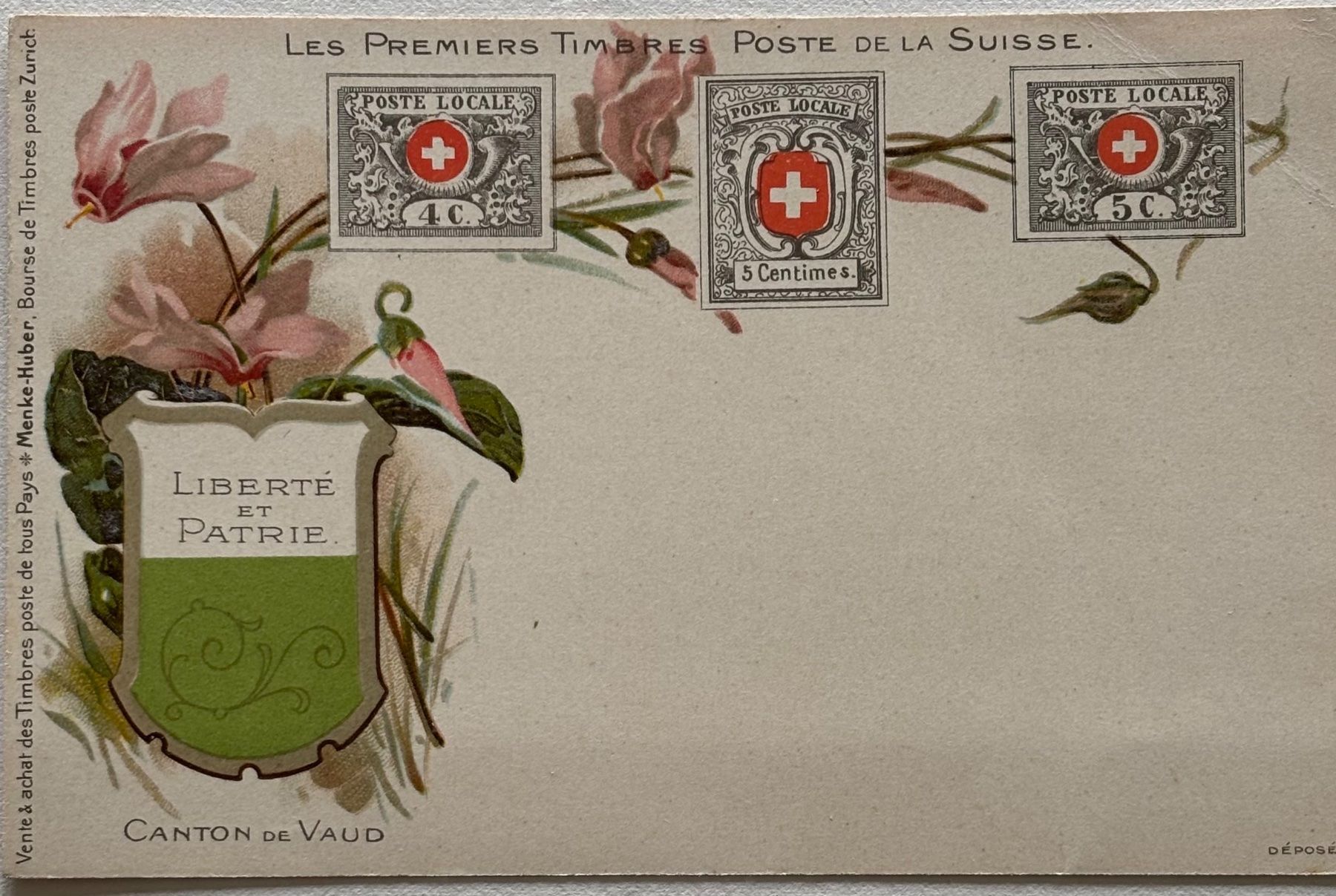 Cartoline postali: Vaud, Waadt, Briefmarken, Litho – Usato da Frauenfeld venduto da Merk52