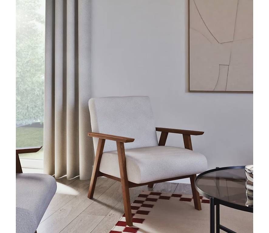 Maisons du monde Poltrone: MAISONS DU MONDE HERMANN - Sessel mit Bouclé-Stoff – Usato da Horw venduto da babseatsyou 4