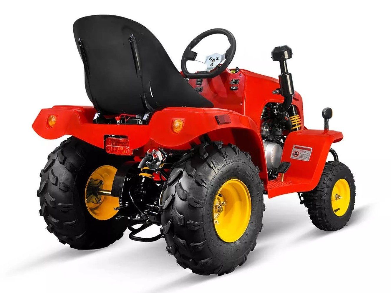 Ccm Mini Quad: Mini-Traktor rot mit 110ccm 4-Taktmotor mit Anhänger – Nuovo e nell'imballaggio originale da Entlebuch venduto da Hebu 3