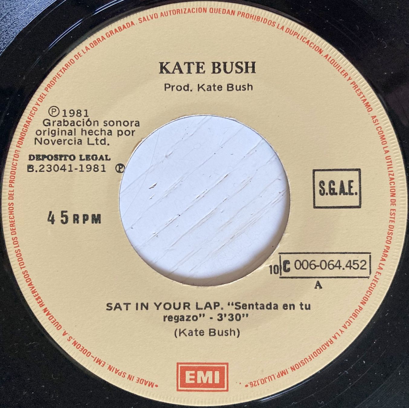 Dischi in vinile: KATE BUSH - SAT IN YOUR LAP – Usato da Bottens venduto da hotter-than-hell 2