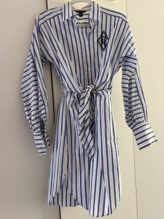 Lauren Ralph Lauren Sommerkleid Hemdblusenkleid m. Schleife