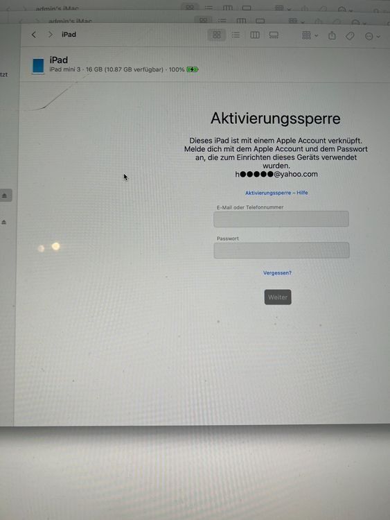 Apple Tablet PC: iPad mini 3 Weiss16 GB iCloud #5 – Difettoso da Rotkreuz venduto da Quickseller-Pro 2