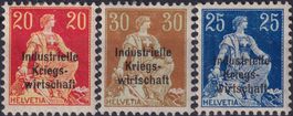 1918: Industrielle Kriegswirtschaft: 13-15 ungebraucht, 60.-