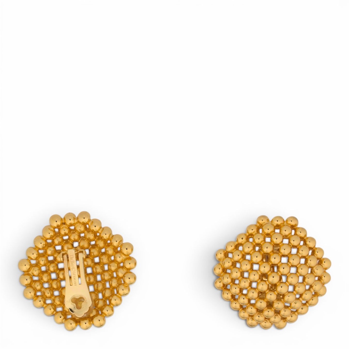 Dior Orecchini pendenti & Orecchini a lobo: Christian Dior Ohrclips rund – Usato da Binningen venduto da Designerlabels 2
