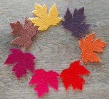 10 Stück Filz Blätter 5*4.5 cm Felt Leaves