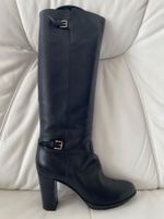 Stiefel schwarz Leder Grösse 39,5 SERGIO ROSSI Topzustand