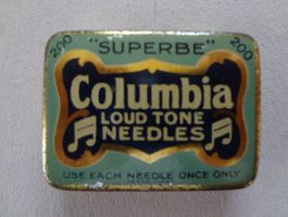 Boîte d'aiguille gramophone Columbia grammophonnadeln