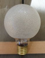 2× Decoglobe Strukturglas Weiss Ø100 mm E27 100W