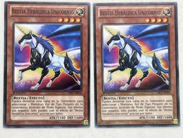 Yu-Gi-Oh! Bestia Heráldica Unicornio CBLZ-SP016 Spanisch Com