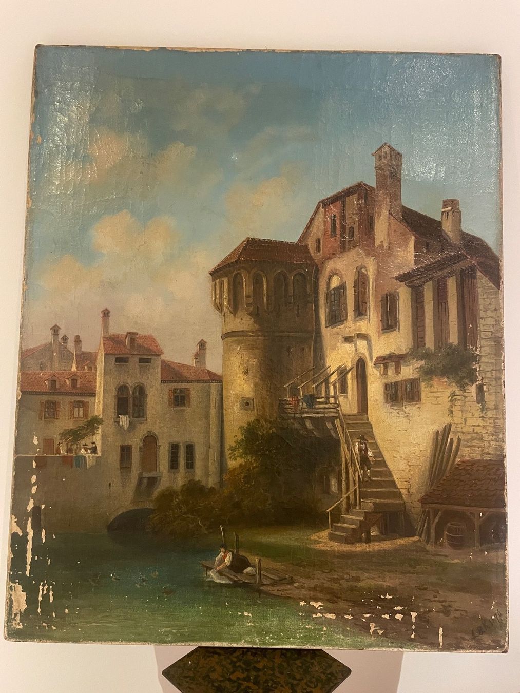 Gemälde: Seltenes Bild Oel Leinwand 1896 – Gebraucht aus Volketswil von rubin74