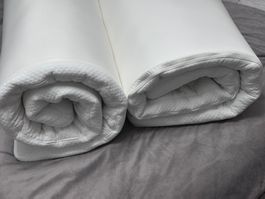 2x Matratzenauflage - Matratzentopper - Topper (90x200 cm)